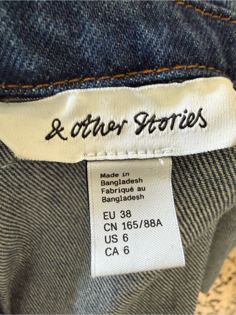 & Other Stories Blue Denim Mini Dress - Picture 3 of 13